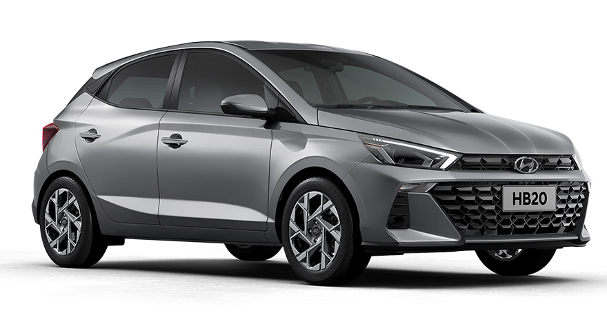Hyundai HB20 gris claro