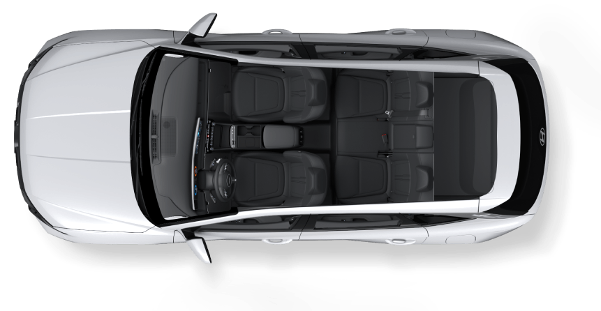 Hyundai New Tucson interior tela negro